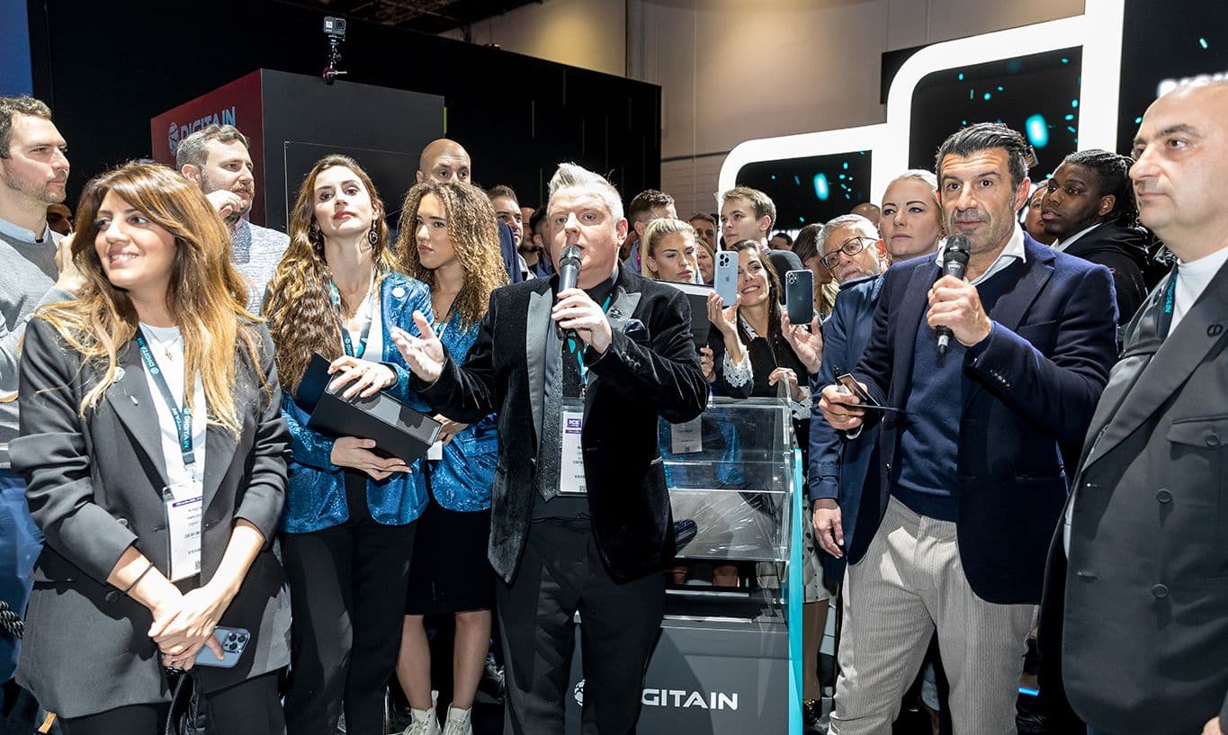 Digitain’s Brand Ambassador – Luís Figo’s stunning appearance at ICE London 2023