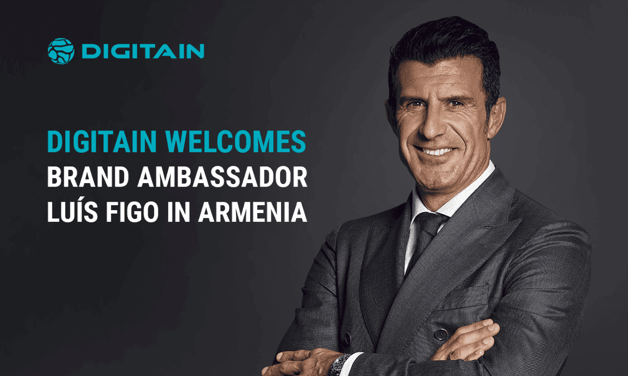 Digitain Welcomes Brand Ambassador Luís Figo in Armenia