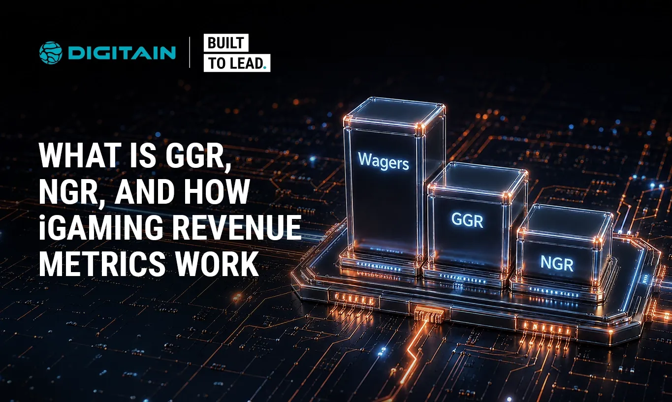 Visual representation of iGaming revenue metrics: Wagers, GGR, and NGR.